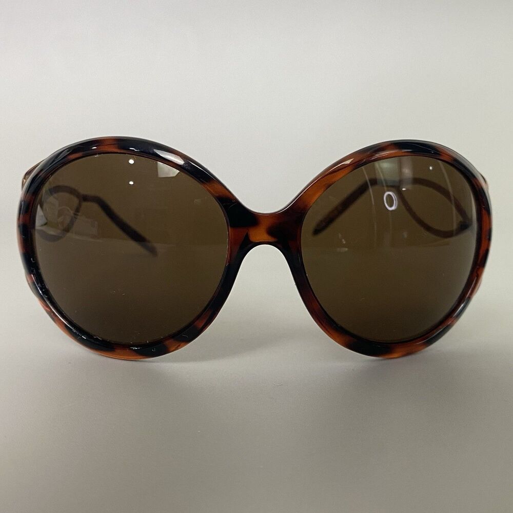 Womens Oversized Tortoise Sunglasses Brown Lens Bronze Metal Butterfly 78361